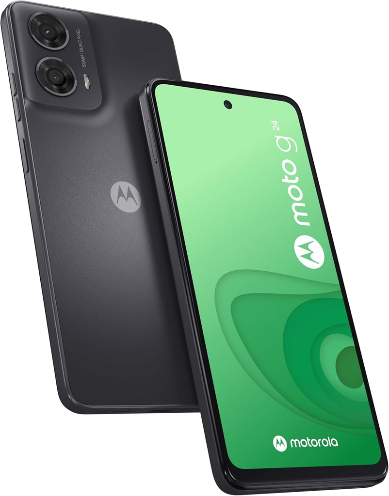 MOTOROLA G24 POWER 256 GB, smartphone sbloccato, schermo 6,6", batteria 6000 mAh con ricarica rapida, caricatore da 33 W e custodia protettiva inclusa