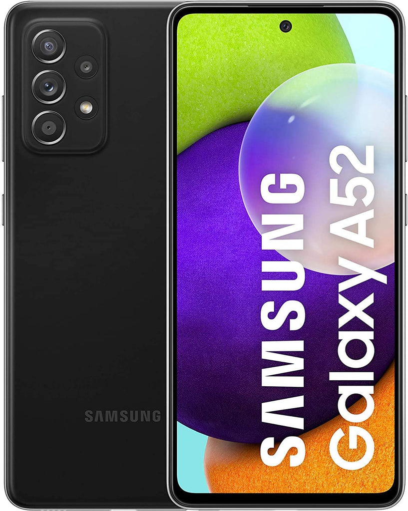 Samsung Galaxy A52 Smartphone, Display Infinity-O FHD+ da 6,5 pollici, 6 GB RAM e 128 GB di memoria interna espandibile, Batteria 4.500 mAh e ricarica Ultra-Rapida Black