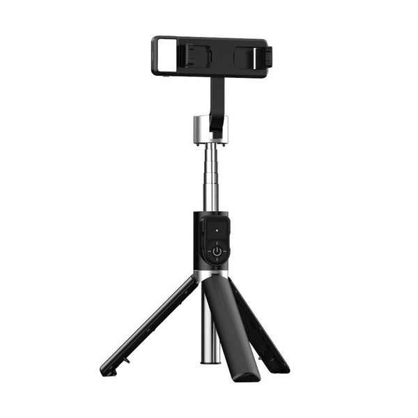 Bastone Selfie Con Treppiede E Telecomando Bluetooth Universale - Telescopico Nero 70cm